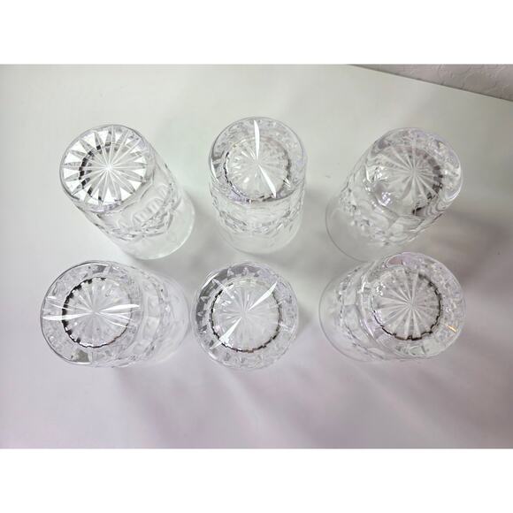 Set of 6- Vintage WATERFORD CRYSTAL Lismore 12oz Tumbler Highball w Original Box - Picture 4 of 12